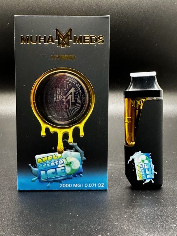 MUHA MEDS Premium Extracts - 2g Disposable Vape Pen - Apple Gelato Ice - Imperial NYC 1