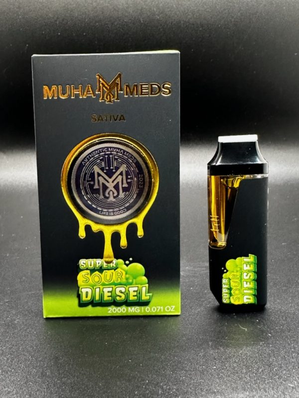 MUHA MEDS Premium Extracts - 2g Disposable Vape Pen - Super Sour Diesel - Imperial NYC 1