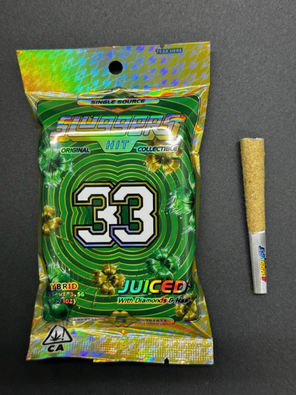 SLUGGERS HIT - Diamonds & Hash Infused Joints- (5-Pack) - #33 (Hybrid) - Image 2