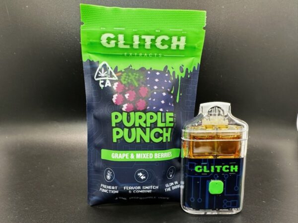 Glitch 4g Disposable Vape - Purple Punch - Imperial NYC 1