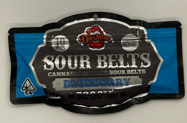 Devour Brand Blueberry Belts - 3000MG THC - Imperial NYC 1