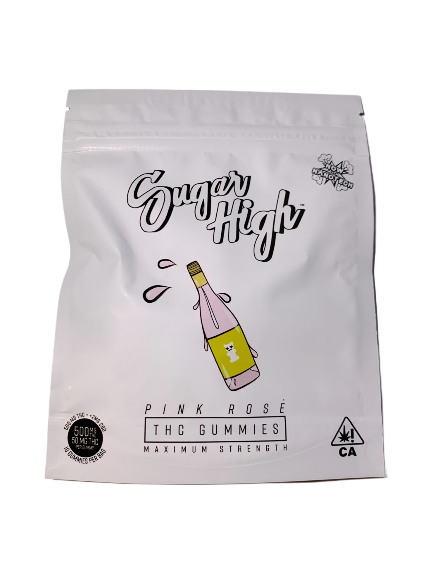 Sugar High THC Gummies - PINK ROSE - 500MG - Imperial NYC 1 Sugar High THC Gummies - PINK ROSE - 500MG