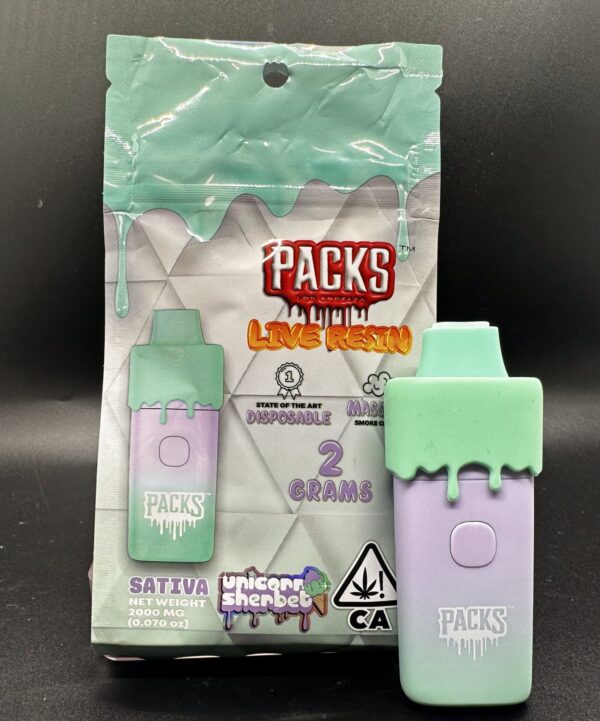 PACKS - LIVE RESIN 2 GRAM DISPOSABLE (UNICORN SHERBET) - Imperial NYC 1