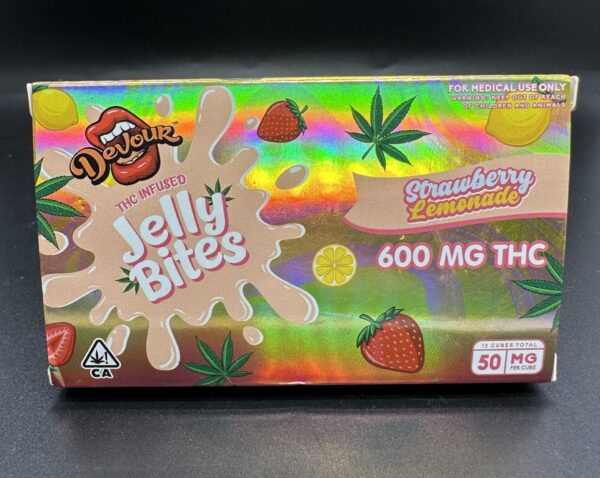 DEVOUR - JELLY BITES - 600 MG - STRAWBERRY LEMONADE - Imperial NYC 1