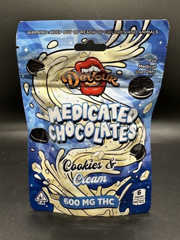 DEVOUR - MEDICATED CHOCOLATE - COOKIES AND CREAM - 600MG - Imperial NYC 1