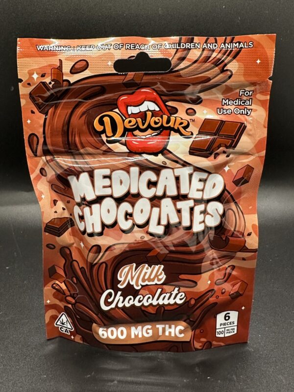 DEVOUR - MEDICATED CHOCOLATE - MILK CHOCOLATE - 600MG - Imperial NYC 1