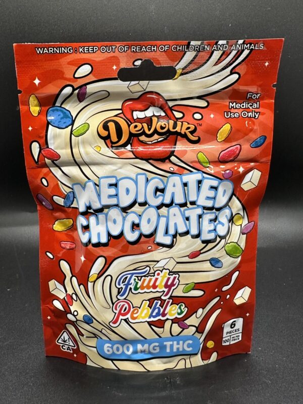 DEVOUR - MEDICATED CHOCOLATE - FRUTY PEBBLES - 600MG - Imperial NYC 1