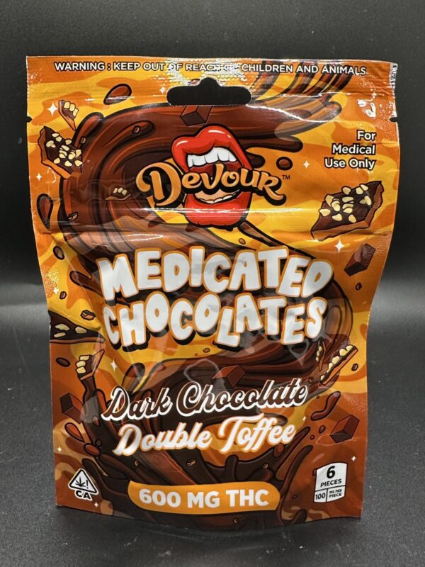 DEVOUR - MEDICATED CHOCOLATE - DARK CHOCOLATE - 600MG - Imperial NYC 1