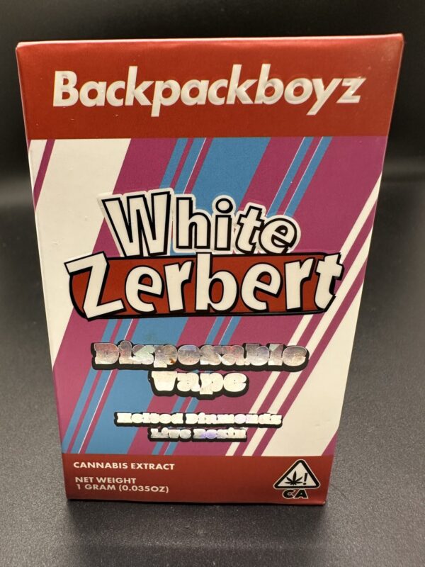 BACKPACKBOYZ - WHITE ZERBERT - 1 GRAM DISPOSABLE - Imperial NYC 2