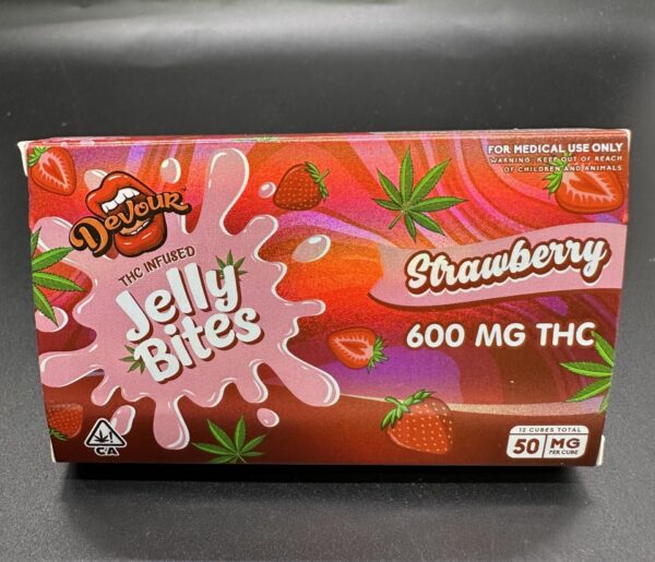 DEVOUR - JELLY BITES - 600MG - STRAWBERRY - Imperial NYC 1