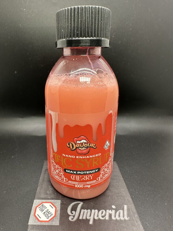 DEVOUR - THC SYRUP - 1000MG - CHERRY - Imperial NYC 1