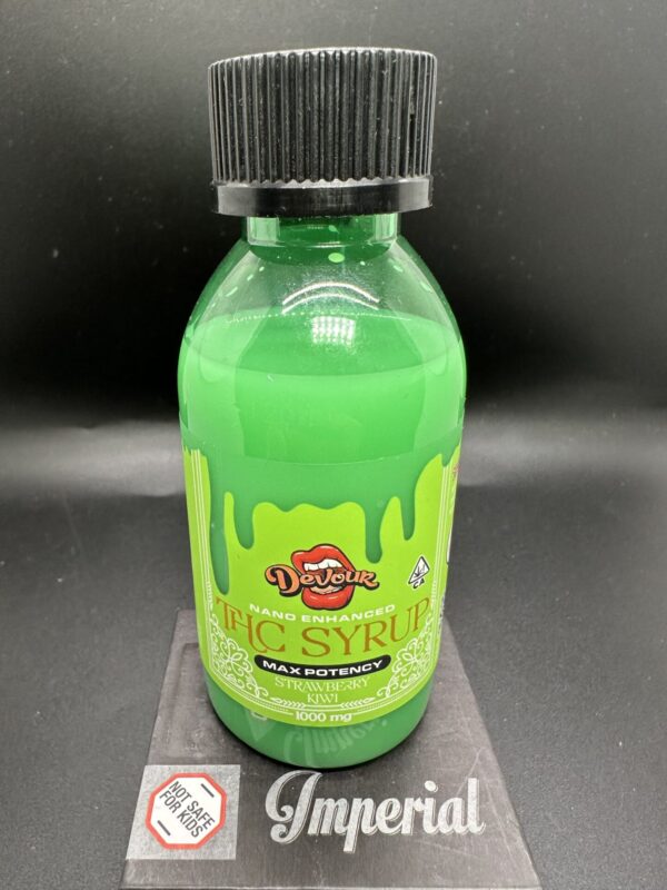 DEVOUR - THC SYRUP - 1000MG - STRAWBERRY KIWI - Imperial NYC 1