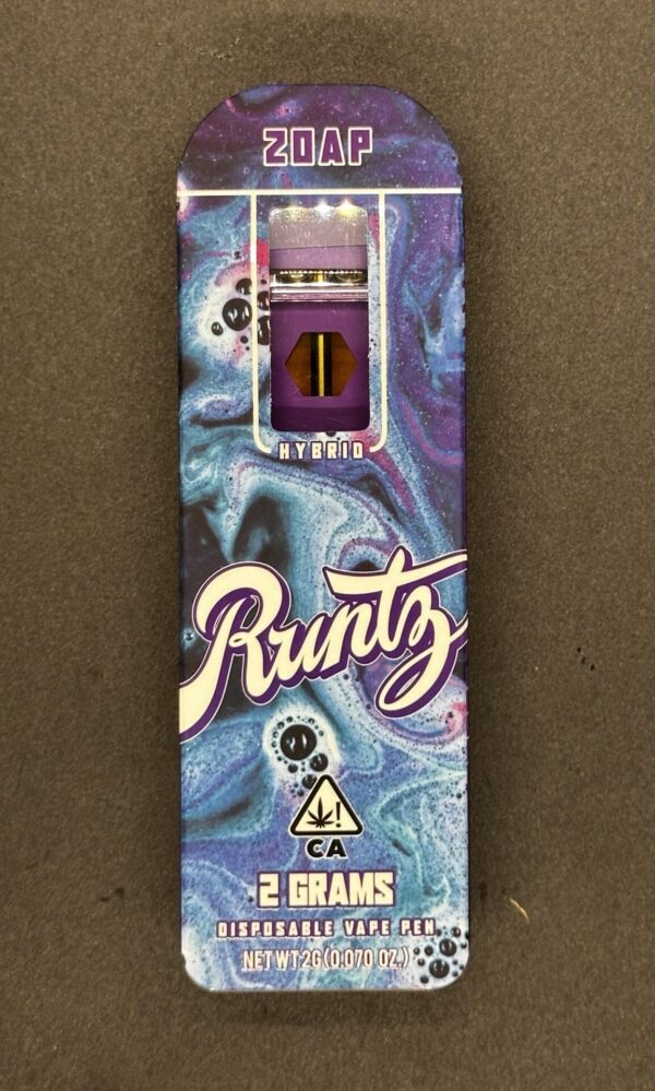 RUNTZ - 2 GRAMS DISPOSABLE - ZOAP - Imperial NYC 1