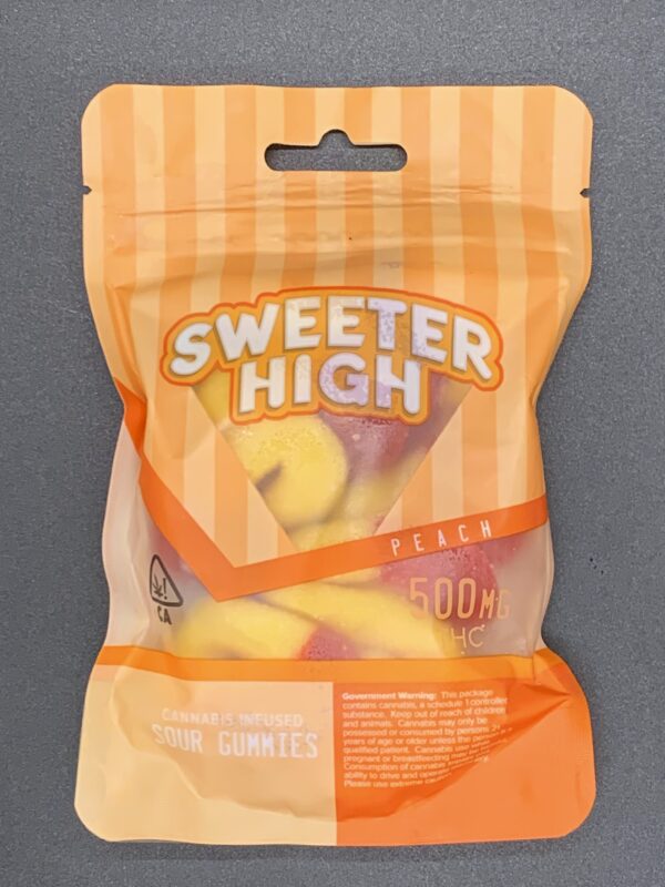 SWEETER HIGH - PEACH RING - 500MG THC