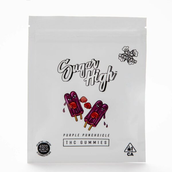 SUGAR HIGH - PURPLE PUNCHSICLE - THC GUMMIES - 500MG