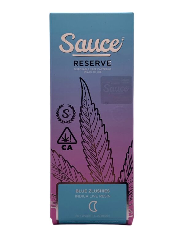 SAUCE RESERVE - 1G LIVE RESIN - BLUE ZLUSHIES - INDICA