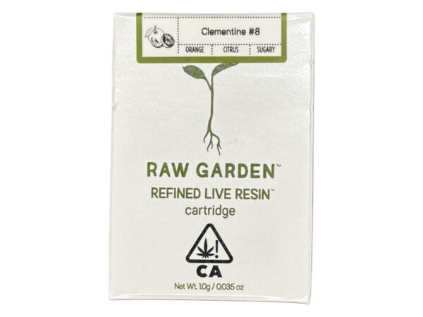 RAW GARDEN- LIVE RESIN CART - CLEMENTINE #8 - 1 GRAM