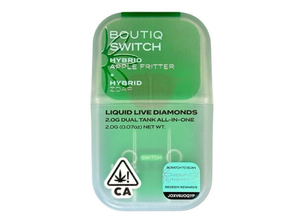 BOUTIQ SWITCH – LIQUID LIVE DIAMOND – DUAL TANK - APPLE FRITTER X ZOAP