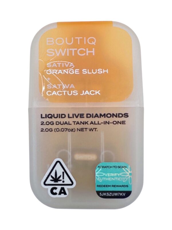 BOUTIQ SWITCH - LIQUID LIVE DIAMOND - DUAL TANK - ORANGE SLUSH X CACTUS JACK