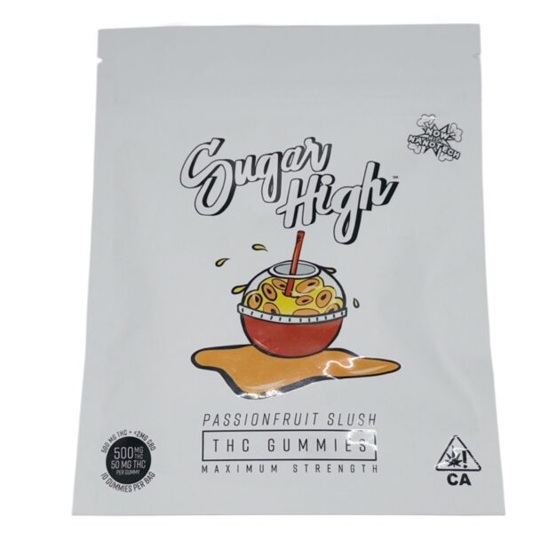 SUGAR HIGH - PASSIONFRUIT SLUSH - THC GUMMIES - 500MG - Imperial NYC