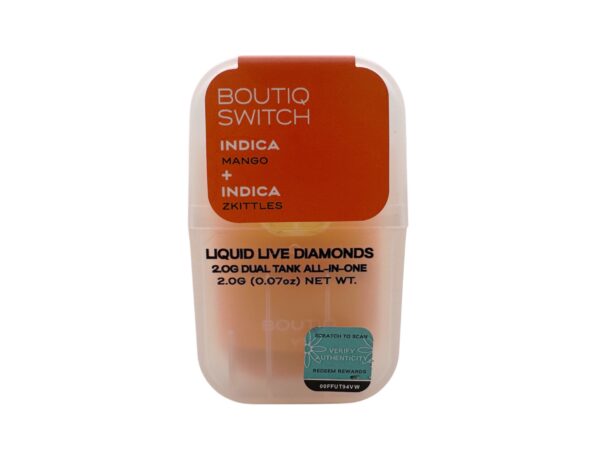 BOUTIQ SWITCH – LIQUID LIVE DIAMOND – DUAL TANK – MANGO X ZKITTLES
