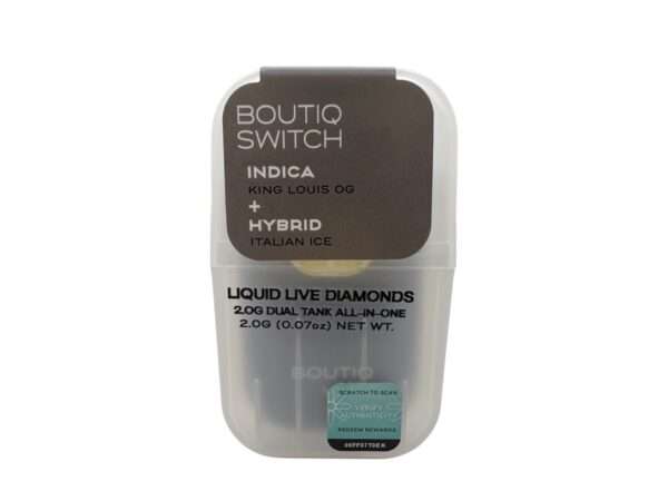 BOUTIQ SWITCH – LIQUID LIVE DIAMOND – DUAL TANK – KING LOUIS OG X ITALIAN ICE