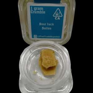 FREE TRADE ORGANICS - 1g CRUMBLE - SOUR JACK