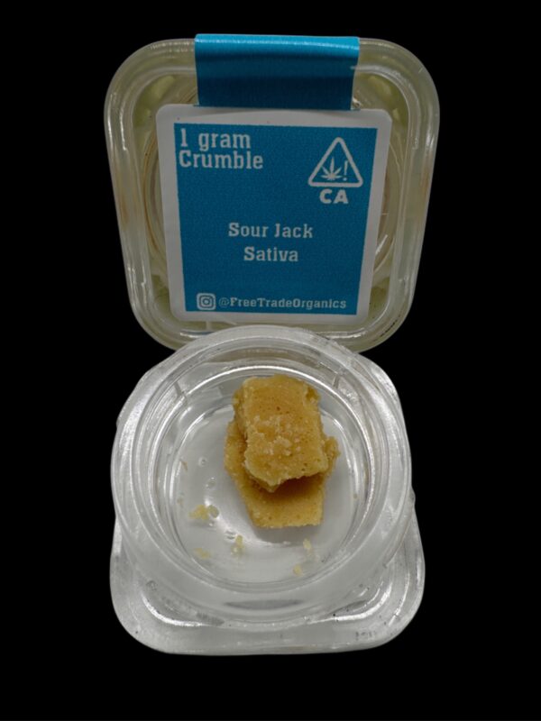 FREE TRADE ORGANICS - 1g CRUMBLE - SOUR JACK