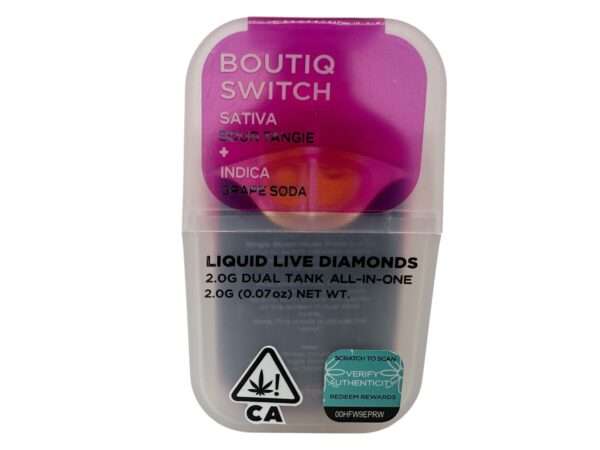 BOUTIQ SWITCH - 2G DISPOSABLE - SOUR TANGIE x GRAPE SODA