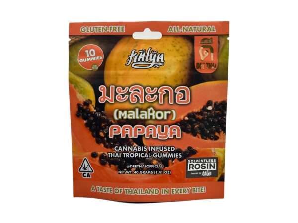 DEE THAI X KALYA PAPAYA ROSIN GUMMIES 100MG
