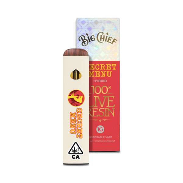 BIG CHEIF - LIVE RESIN 1G DISPO - SECRET MENU