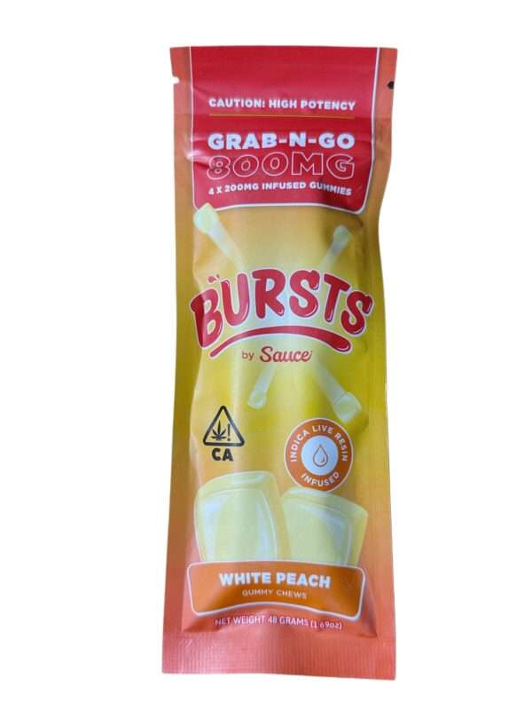 BURST BY SAUCE - WHITE PEACH (800MG)