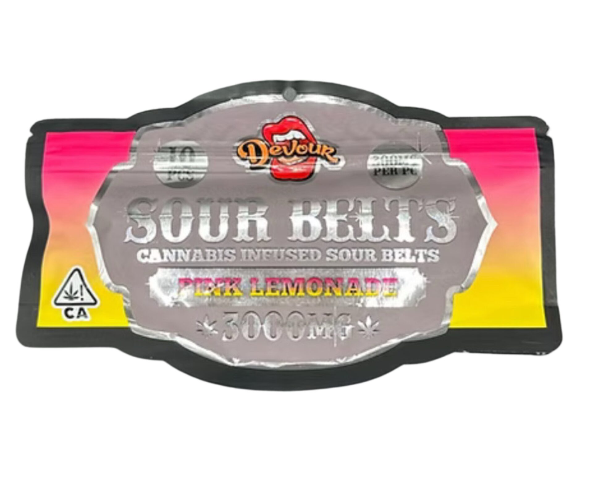 DEVOUR – SOUR BELTS – PINK LEMONADE – 3000MG THC - Imperial NYC 1 DEVOUR – SOUR BELTS – PINK LEMONADE – 3000MG THC