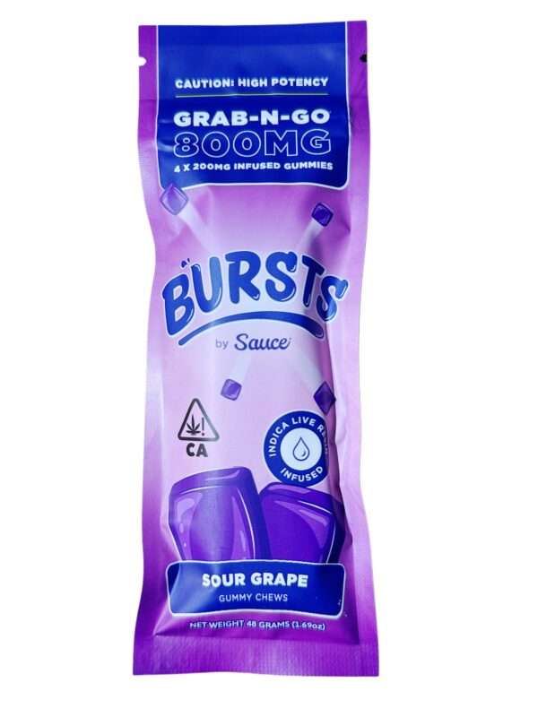 BURST BY SAUCE - SOUR GRAPES (800MG)
