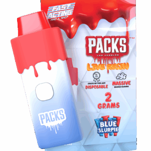 PACKS - LIVE RESIN 2 GRAM DISPOSABLE (BLUE SLURPIE)