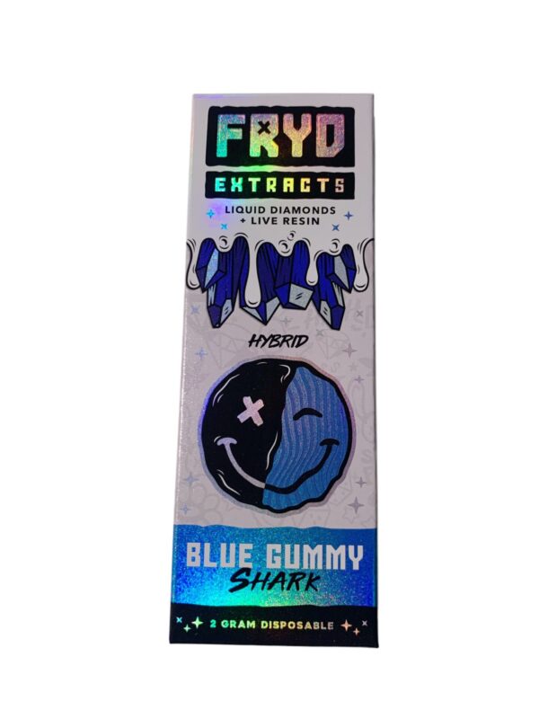 FRYD LIQUID DIAMOND + LIVE RESIN 2G DISPOSABLE - BLUE GUMMY SHARK