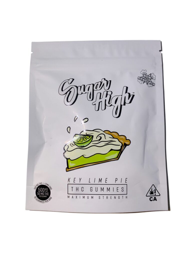 SUGAR HIGH THC GUMMIES - KEY LIME PIE - 500MG - Imperial NYC