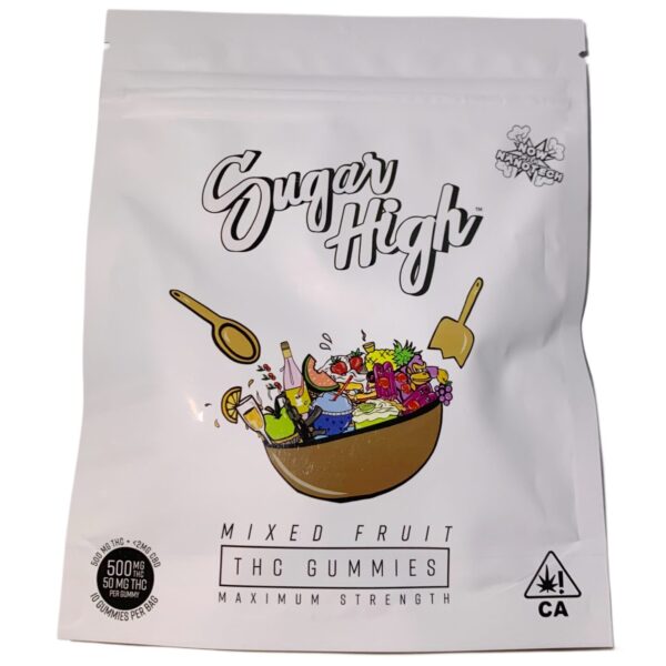 SUGAR HIGH THC GUMMIES - MIXED FRUIT - 500MG - Imperial NYC
