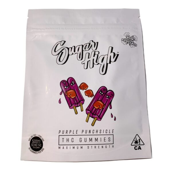 SUGAR HIGH THC GUMMIES - PURPLE PUNCHSICLE - 500MG - Imperial NYC