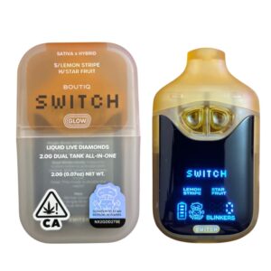 BOUTIQ SWITCH - 2G DISPO - LEMON STRIPE X STAR FRUIT