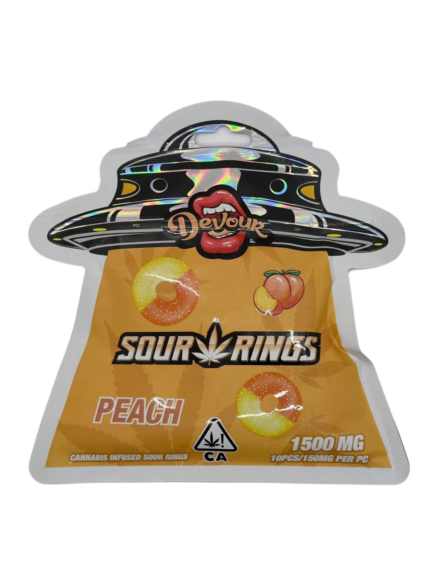 DEVOUR - SOUR RINGS - PEACH - 1500MG THC - Imperial NYC 1 DEVOUR - SOUR RINGS - PEACH - 1500MG THC