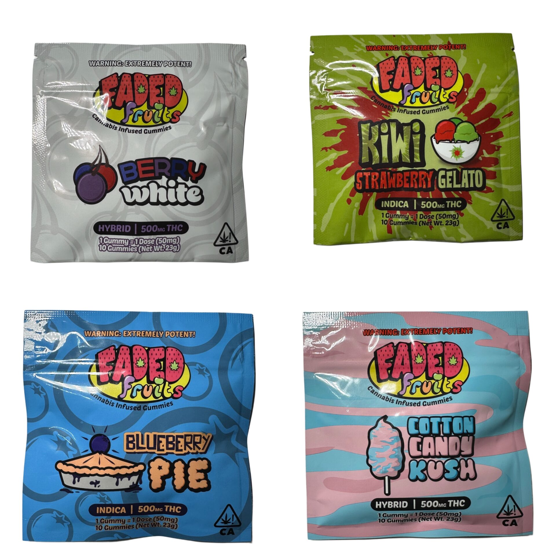 FADED FRUITS - 500MG GUMMIES - Imperial NYC 1 FADED FRUITS - 500MG GUMMIES