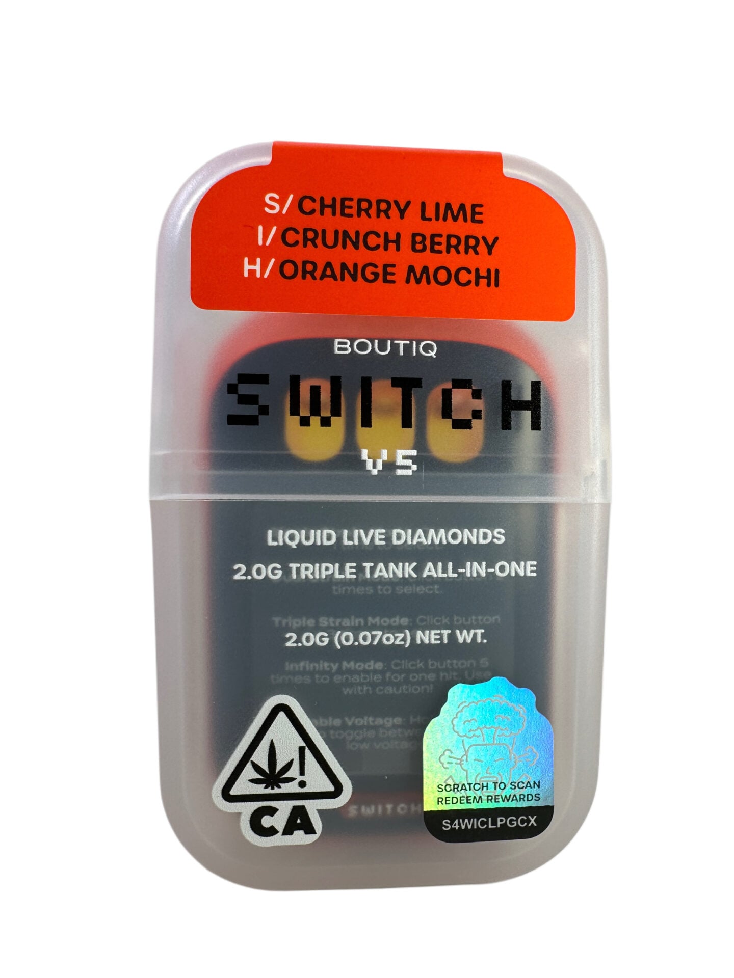 BOUTIQ SWITCH V5 2.0 2G - CHERRY LIME - CRUNCH BERRY - ORANGE MOCHI - Imperial NYC