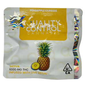 QUALITY CONTROL - INFUSED LIVE RESIN GUMMIES - 1000MG THC - PINEAPPLE EXPRESS