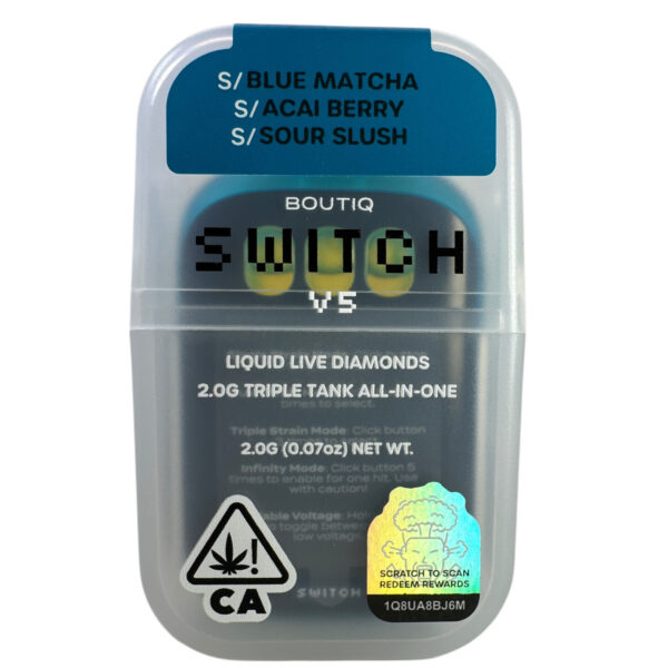 BOUTIQ SWITCH V5 2.0 2G AIO - BLUE MATCHA - ACAI BERRY - SOUR SLUSH - Imperial NYC