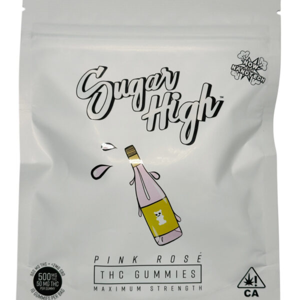 SUGAR HIGH THC GUMMIES 500MG - PINK ROSÉ - Imperial NYC