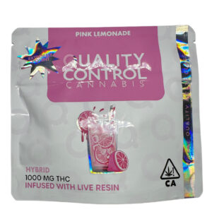 QUALITY CONTROL - INFUSED LIVE RESIN GUMMIES - 1000MG THC - PINK LEMONADE