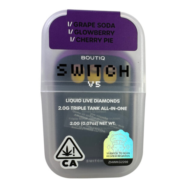 BOUTIQ SWITCH V5 2.0 2G AIO - GRAPE SODA - GLOWBERRY - CHERRY PIE - Imperial NYC