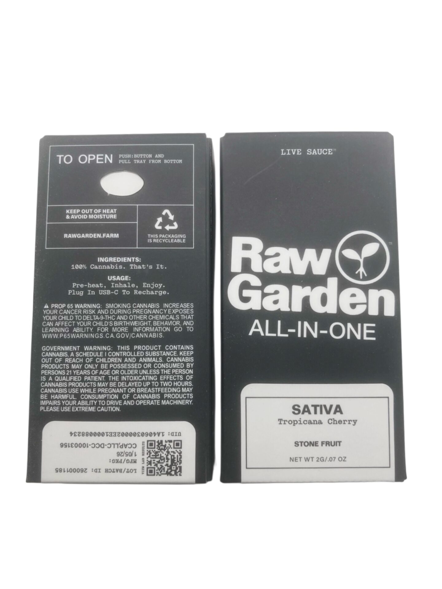 RAW GARDEN AIO 2G DISPOSABLE - TROPICANA CHERRY - SATIVA - Imperial NYC 1 RAW GARDEN AIO 2G DISPOSABLE - TROPICANA CHERRY - SATIVA