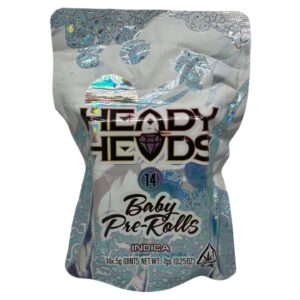 HEADY HEADS - BABY PRE-ROLLS - INDICA (14 X 0.5G)